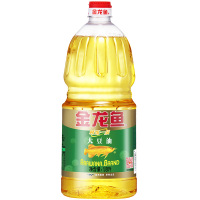 金龙鱼 大豆油 精炼一级食用油烘焙蛋糕炒菜色拉油植物油家庭厨房烹饪粮油1.8升家用油炸用 1.8L/瓶