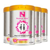 澳洲原装进口 诺崔特(Natur Top)成人奶粉 孕妇早期中期孕妈牛奶粉 含乳铁蛋白、DHA、叶酸 900g*4罐装