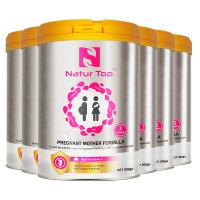 澳洲原装进口 诺崔特(Natur Top)成人奶粉 孕妇早期中期孕妈牛奶粉 含乳铁蛋白、DHA、叶酸 900g*6罐装