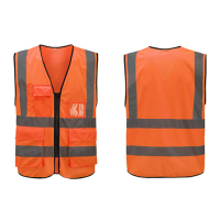 涤长丝双口袋反光马甲 SCP596 反光背心马甲马夹(件)