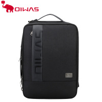 爱华仕双肩包男商务电脑包双肩14寸时尚潮流书包旅行背包女四用包