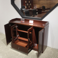 一利 办公茶水柜 胡桃木实木皮