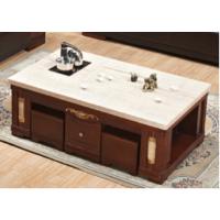 标灿办公家具橡木实木大理石火烧石功夫茶桌灶自动上水茶具整套组合茶几茶台1300*700*560型号639#