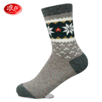 浪莎 女式 秋冬保暖中筒 特厚兔羊毛袜 GB6900-2 均码(单 位:双) 颜色随机