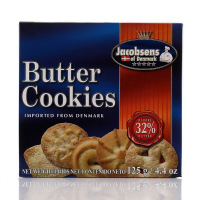 中粮定制丹麦jacobsens杰克布森黄油曲奇饼干125g