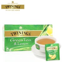 中粮定制英国 Twinings川宁沁心薄荷叶绿茶(花草系列) 1.75g*25包