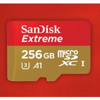 闪迪(SanDisk) 至尊移动MicroSDXC UHS-IA1 256GB 读速100MB/s 写速90MB/s