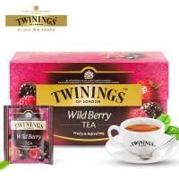 中粮定制英国 Twinings川宁蜜桃 果香红茶 2g*25包(波兰进口 盒)
