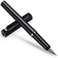 得力deliS668EF发现者系列钢笔商务笔办公学生钢笔 黑色 单只装