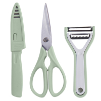 赫曼德(nolte) 多功能剪刀*1+水果刀+削皮器组合 HMD-6301