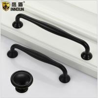 门把手抽屉拉手 现代简约美式拉手 亚黑色孔距128mm 单位: