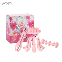 日本ATEX脸部头部脚部按摩器护理套装 便携按摩器三件套