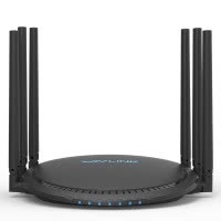 睿因(Wavlink)QUANTUM D6 双千兆路由器 2100M双频游戏路由 六天线全千兆端口 大户型光纤宽带WIFI无线家用穿墙王高速路由