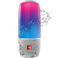 JBL Pulse3 音乐脉动3代三代 珍珠白 炫彩无线蓝牙音箱 音响 低音炮 便携迷你车载户外音响 防水音箱
