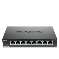 友讯网络(D-LINK)DGS-108 8口千兆铁壳交换机 监控交换机 金属外壳