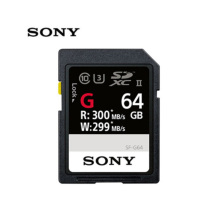 索尼(SONY)64G存储卡 SF-G64 SDXC UHS-II 内存卡/SD卡 300MB/S读取速度