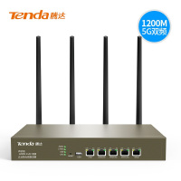 腾达(Tenda)1200M企业级大功率无线路由器 多WAN 微信认证 公司商业办公用办公室版高速穿墙5G家用光纤宽带