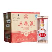 五粮液 39度 普五 水晶装 500ml×6瓶 浓香型白酒 整箱装