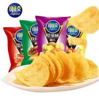 可比克薯片32g*5包随机口味膨化食品烤土豆片办公室休闲零食小吃