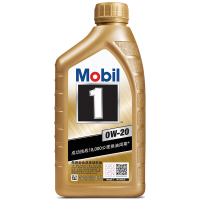 美孚(Mobil)金装美孚1号0W-20全合成机油润滑油SN级 4L 汽车用品