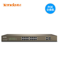 腾达(Tenda)TEF1218P-16-250W 16口POE供电百兆交换机 端口防雷 供电传输250米