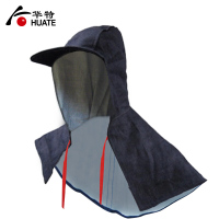 牛仔布披肩帽 深蓝色 物流港口码头 装卸搬运作业 防尘头套 耐磨耐脏风帽 劳保用品 深蓝色 3顶