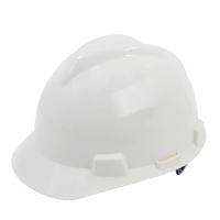 华特1102 工程防砸安全帽 建筑工地国标头盔 ABS塑料耐高温安全帽透气型 头部劳防用品 白色