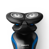 飞利浦(Philips) S528 电动剃须刀 双刀头 亲肤顺滑 全身水洗 充电式 极光蓝-
