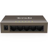 腾达TEF1005D 5个口百兆交换机 4口网线分线器监控网络分流器宿舍集线家用 腾达
