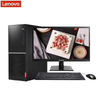 联想(Lenovo)扬天商用M6201k台机+19.5英寸屏(I3-7100 4G 500G 集显 无驱 W10 )GD