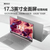 麦本本(MAIBENBEN) 小麦6 Plus 17.3英寸全面屏笔记本电脑游戏本学生轻薄商务办公 银色 (5405U/MX250/8G/256G PCIE固态)
