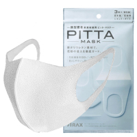 日本原装进口 PITTA MASK 防尘口罩防花粉灰尘汽车尾气 男女款白色3枚装
