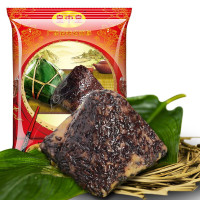 皇中皇 黑糯米裹蒸粽400克广东肇庆特产五花肉绿豆黑糯米传统手工大鲜肉粽子 400gx1只