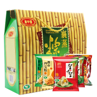 皇中皇 广东肇庆特产蛋黄黑糯米鲜肉豆沙粽子8只装竹报平安礼盒裹蒸粽送礼