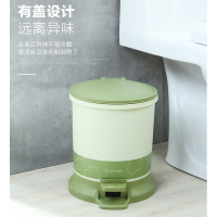 茶花1510 24CM雅致圆形脚踏卫生桶