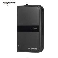 爱国者(aigo)1TB USB3.0 移动硬盘 HD816 黑色 多功能 无线移动硬盘 机线一体