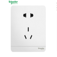 施耐德5孔插座 五孔二三插 单只装