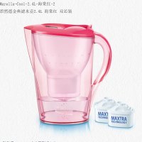 碧然德(Brita)Marella-Cool-2.4L-海棠红 碧然德金典滤水壶2.4L 海棠红 单芯装