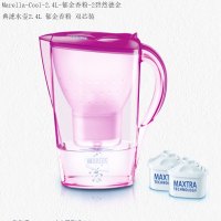 碧然德(Brita)Marella-Cool-2.4L-郁金香粉-2碧然德金典滤水壶2.4L 郁金香粉 双芯装