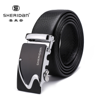 SHERIDAN 喜来登 NL160956S皮带男士牛皮 高端锌合金 天地盖礼品盒自动扣 裤带皮带
