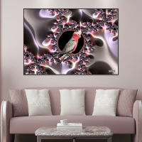 富安娜轻奢壁画抽象卧室床头壁画装饰画横版竖版酒店现代简约挂画单幅原生之界