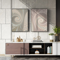 富安娜墙壁画现代简约客厅挂画装饰画客厅沙发背景墙挂画北欧轻奢幻象两幅装