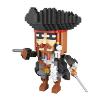 俐智loz小颗粒积木 微钻拼插玩具 微型益智拼装6-14岁以上成人创意礼物俐智俐智9762杰克船长/670PCS