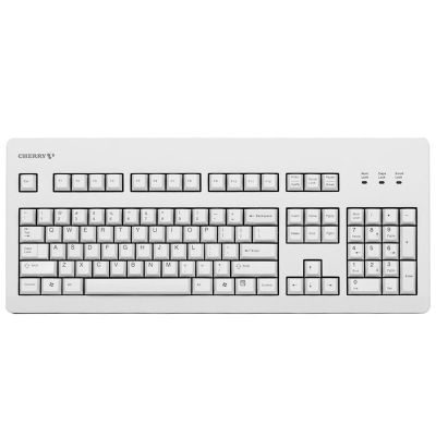 樱桃(Cherry)机械键盘G80-3000LPCEU-0 白色黑轴