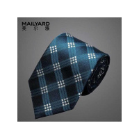 美尔雅(MAILYARD)领带 时尚格纹桑蚕丝职业商务领带真丝 配饰 226
