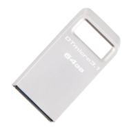 金士顿（Kingston）64GB 闪存盘 DTMC3 迷你车载U盘优盘金属环扣 USB3.1