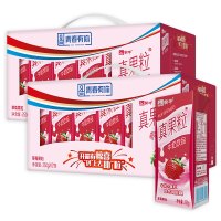 蒙牛 真果粒牛奶饮品（草莓）250g12 礼盒装2箱