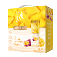 蒙牛真果粒芒果百香“杯你宠爱”阿拉斯加舞台礼盒套装(真果粒芒果百香果240gx12x2箱+阿拉斯加舞台礼盒x1)