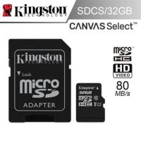 金士顿(Kingston)32GB 内存卡 TF 存储卡 SDCS