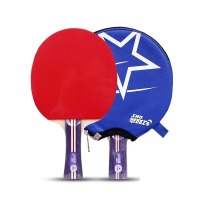 冠赢双喜乒乓球拍1副装